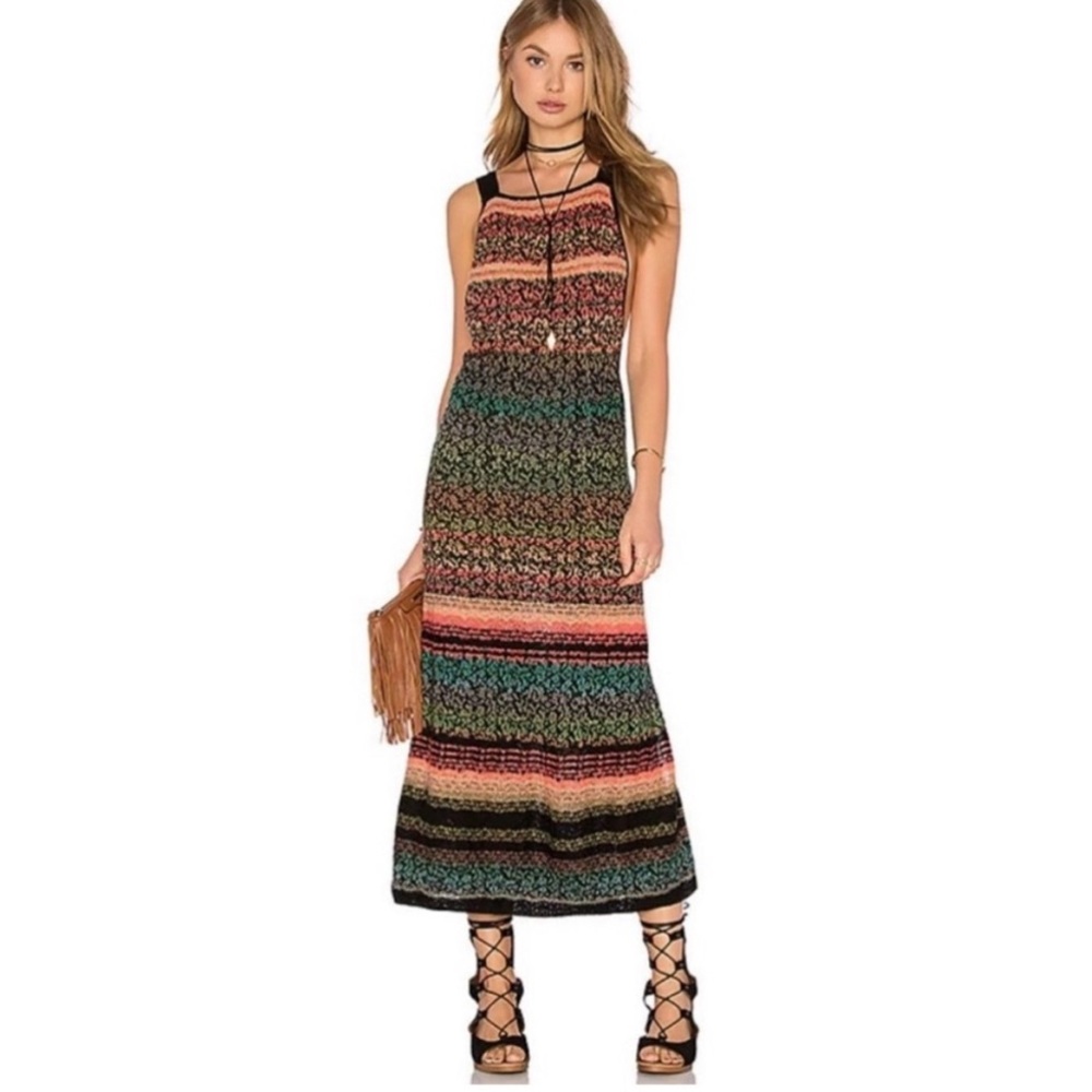 #2- Free People ‘Midnight Flowers’ knit maxi dress